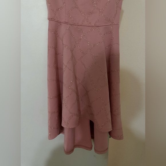 City Triangles Blush Cap Sleeve Dress with Sparkle Detail - Picture 3 of 6